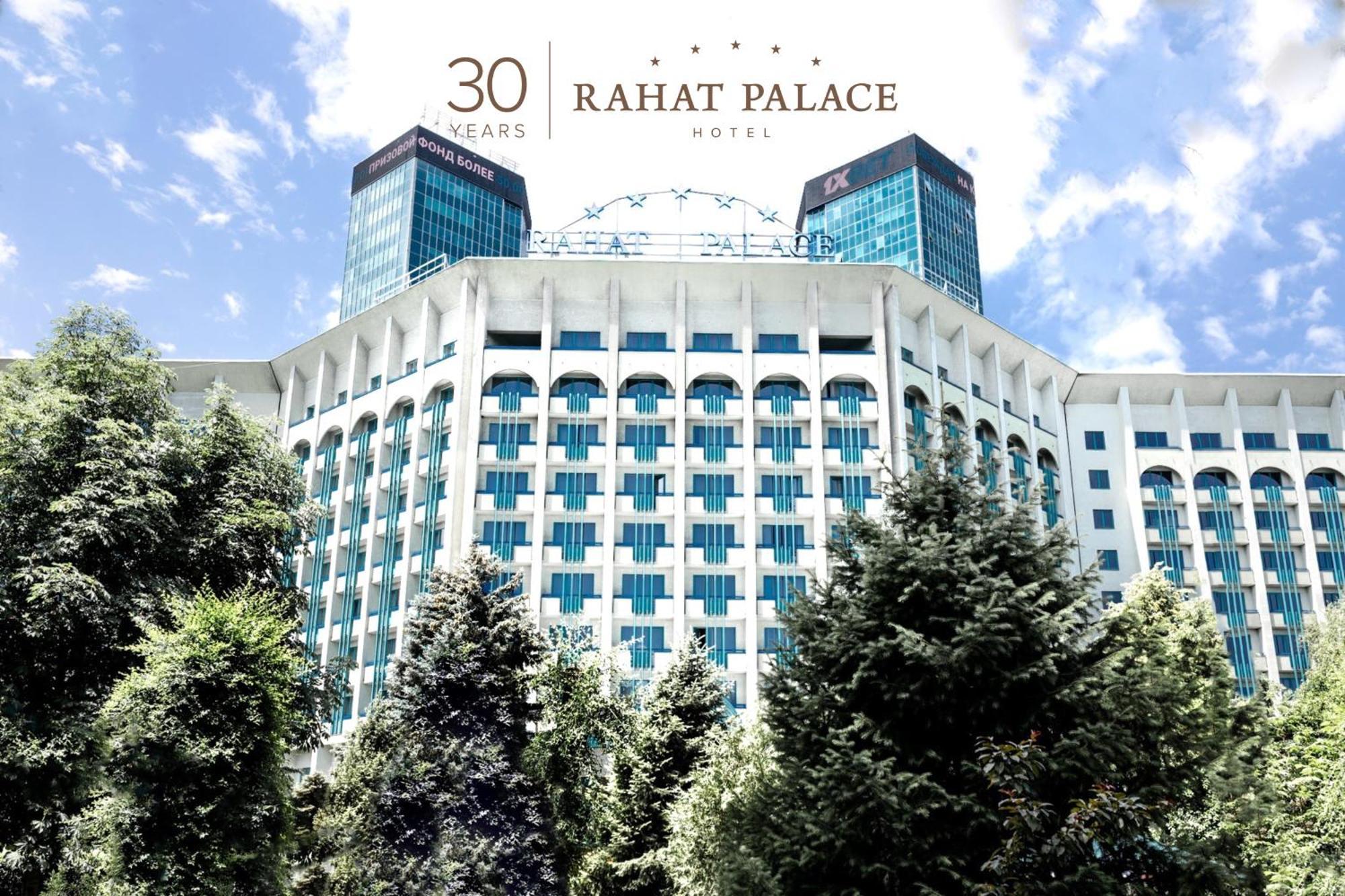 Rahat Palace Hotel Alma-Ata Exteriör bild 30 Years of Rahat Palace Hotel